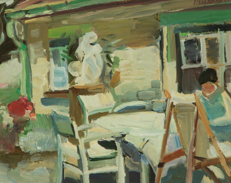 Malen im Garten - Harald Metzkes 