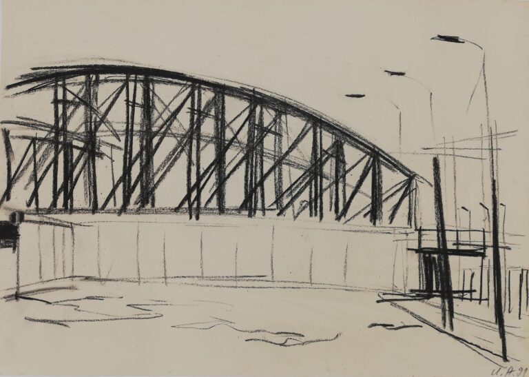 Brücke an der Mauer - Ursula Strozynski 