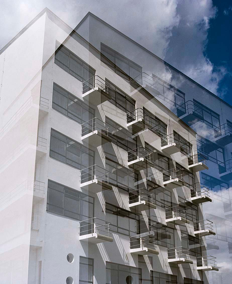 Fassade, Prellerhaus (a. d .S. &bdquo;Pair / Unpair&ldquo;, Dessau) - Margret Hoppe 