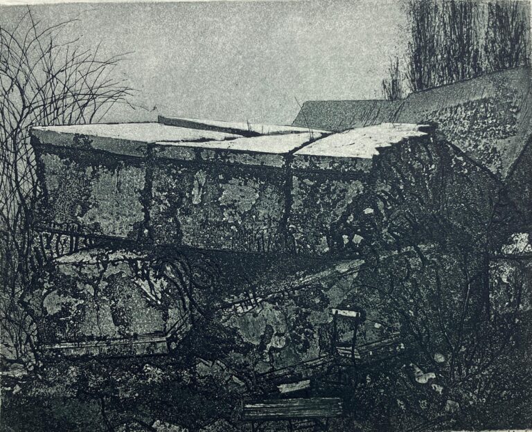 Gesprengter Bunker (Blatt 8 der Folge „Steinernes Berlin I“) - Manfred Butzmann 