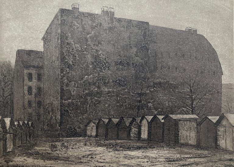 Garagenhof (Blatt 10 der Folge „Steinernes Berlin I“) - Manfred Butzmann 