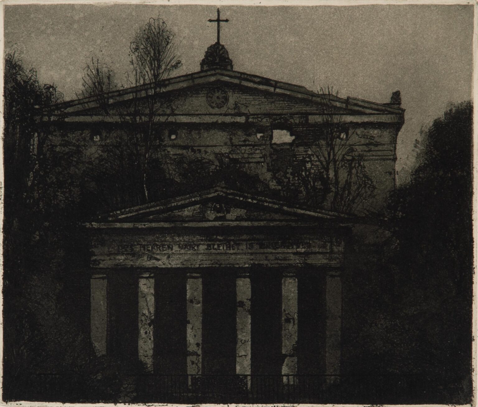 Schinkels Elisabethkirche (Blatt 6 der Folge &bdquo;Steinernes Berlin I&ldquo;) - Manfred Butzmann 