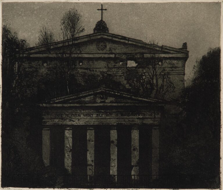 Schinkels Elisabethkirche (Blatt 6 der Folge „Steinernes Berlin I“) - Manfred Butzmann 