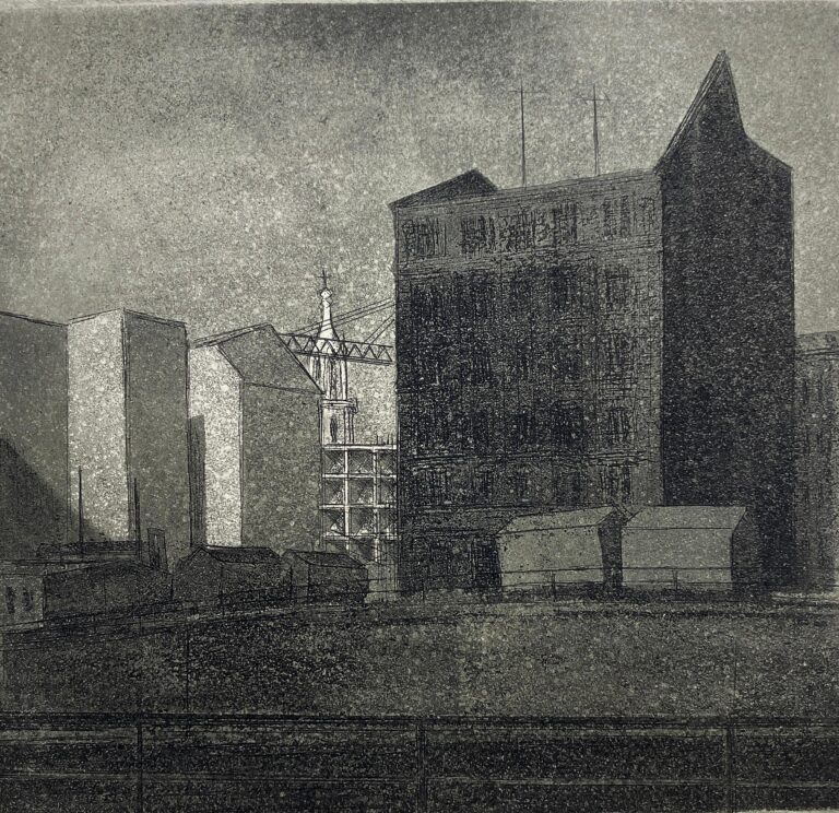 Bauplatz (Blatt 22 der Folge „Steinernes Berlin II“) - Manfred Butzmann 