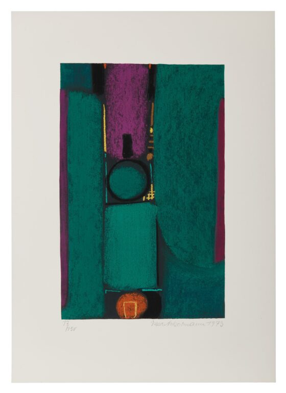 Klangsäule auf Grün - Max Ackermann 