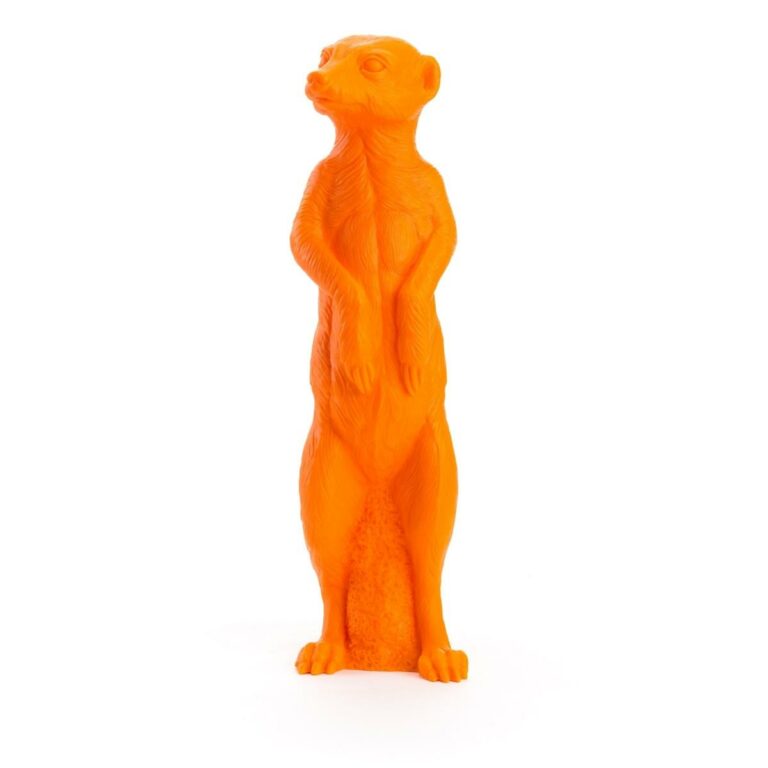 Erdmännchen, orange mit UV-Schutzlack - Ottmar Hörl 
