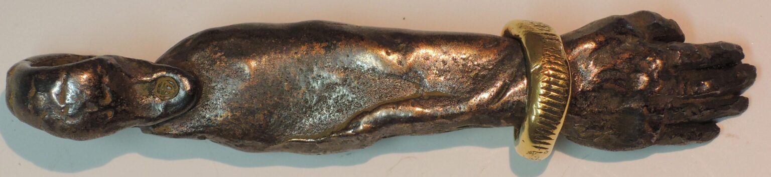 Hand (groß) mit 900er Gold - Dietrich Klinge 