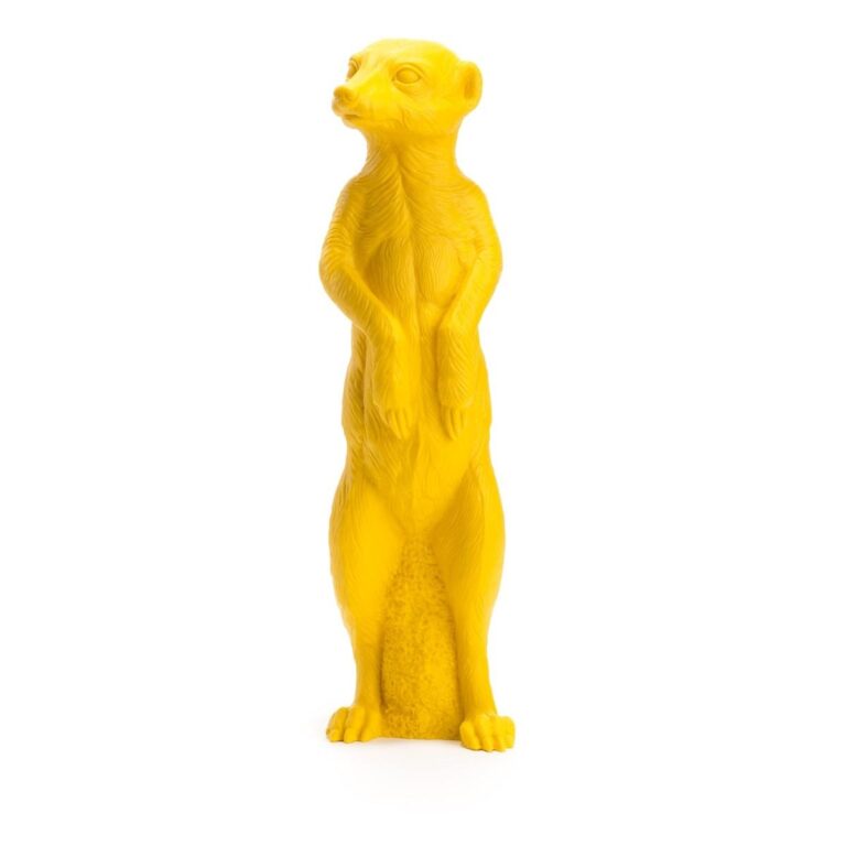 Erdmännchen, gelb mit UV-Schutzlack - Ottmar Hörl 