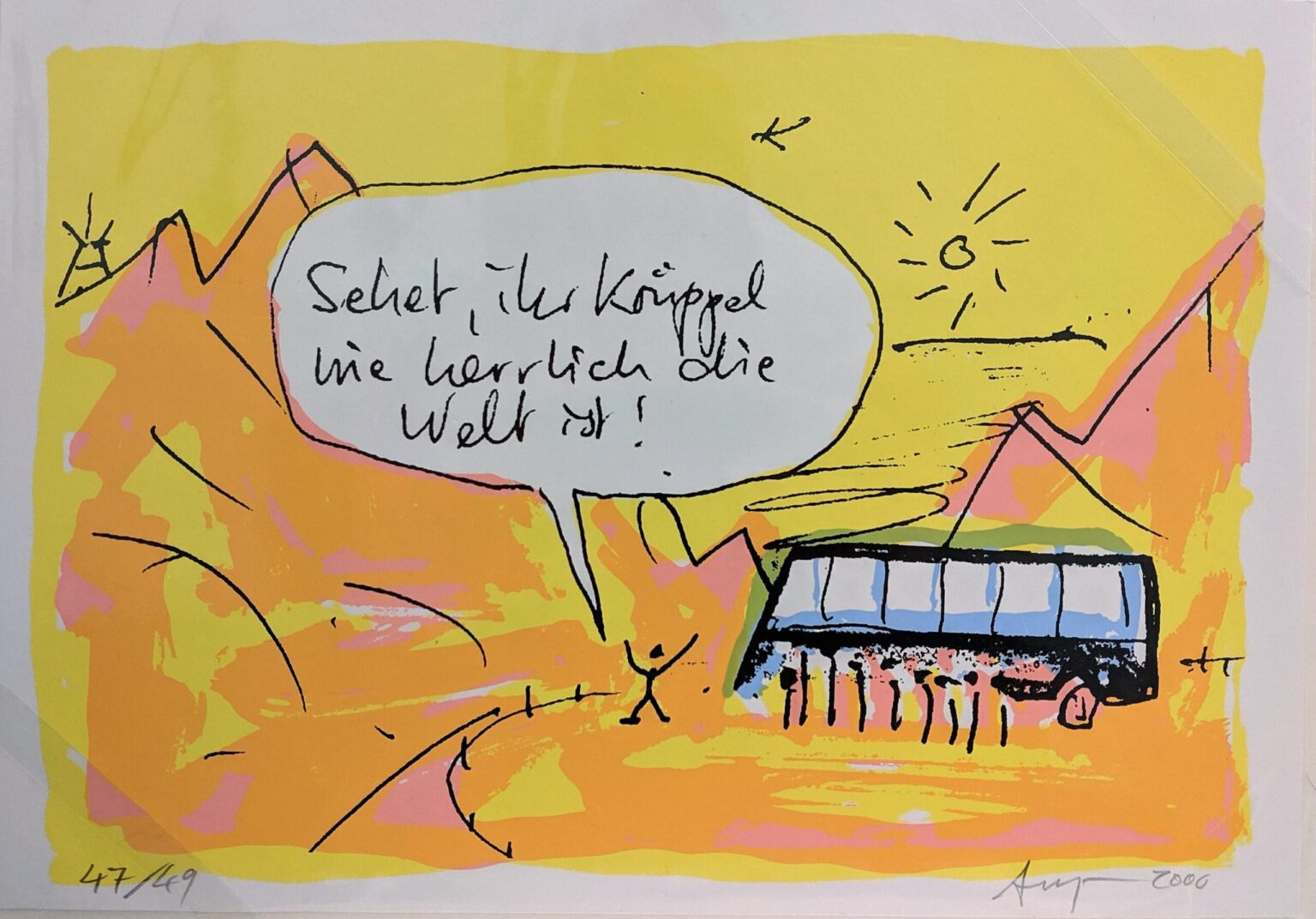o.T (Seht, ihr Kr&uuml;ppel&hellip;) - Peter Angermann 