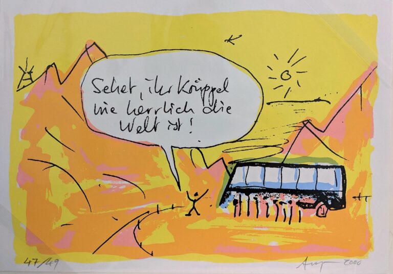 o.T (Seht, ihr Krüppel…) - Peter Angermann 