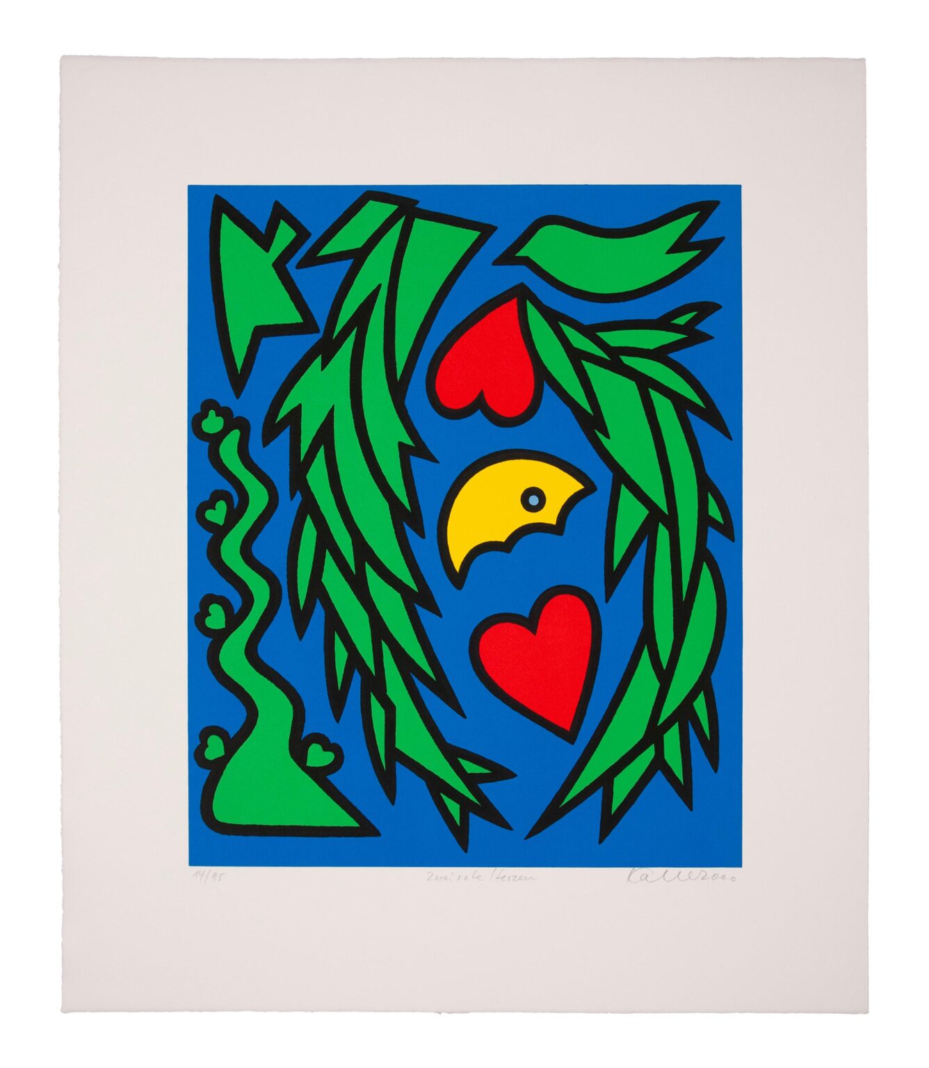 Zwei rote Herzen - Udo Kaller 