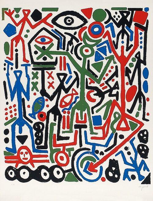 Pentagon IV - A.R. Penck 