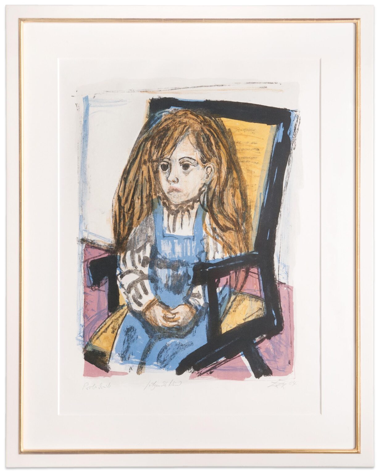 Sitzendes Kind (im Stuhl) (Sitting child [in chair]) - Otto Dix 