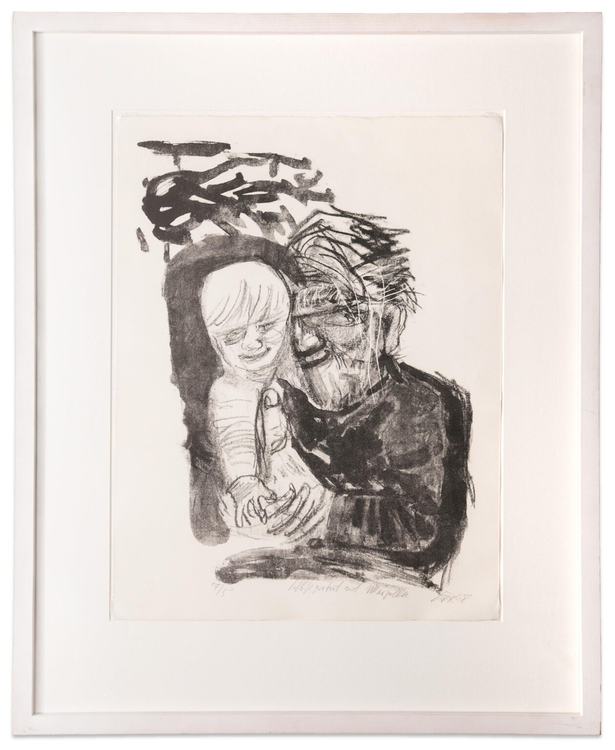 Selbstportrait mit Marcella (Self-portrait with Marcella) - Otto Dix 