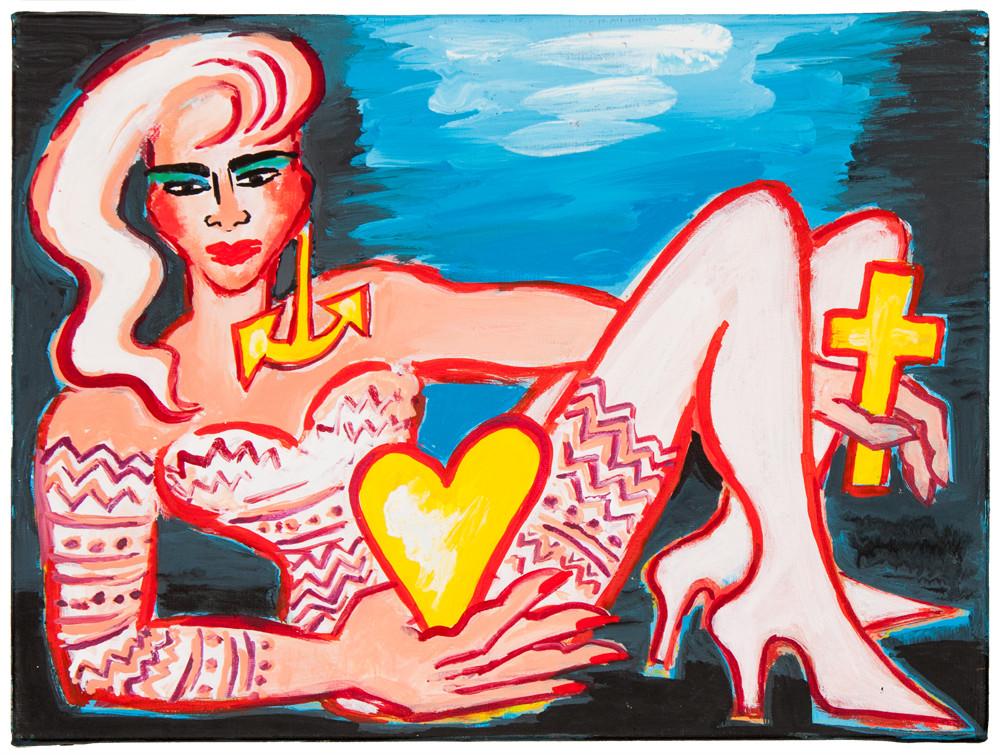 o. T. (Glaube, Liebe, Hoffnung) - Elvira Bach 