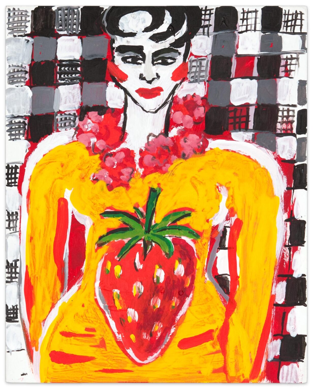 Die Erdbeere - Elvira Bach 