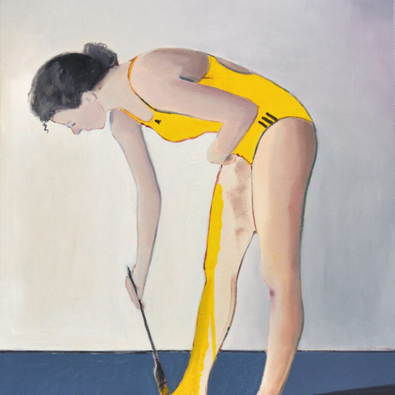 Jochen Pankrath in der Ausstellung „was dahinter liegt“ 