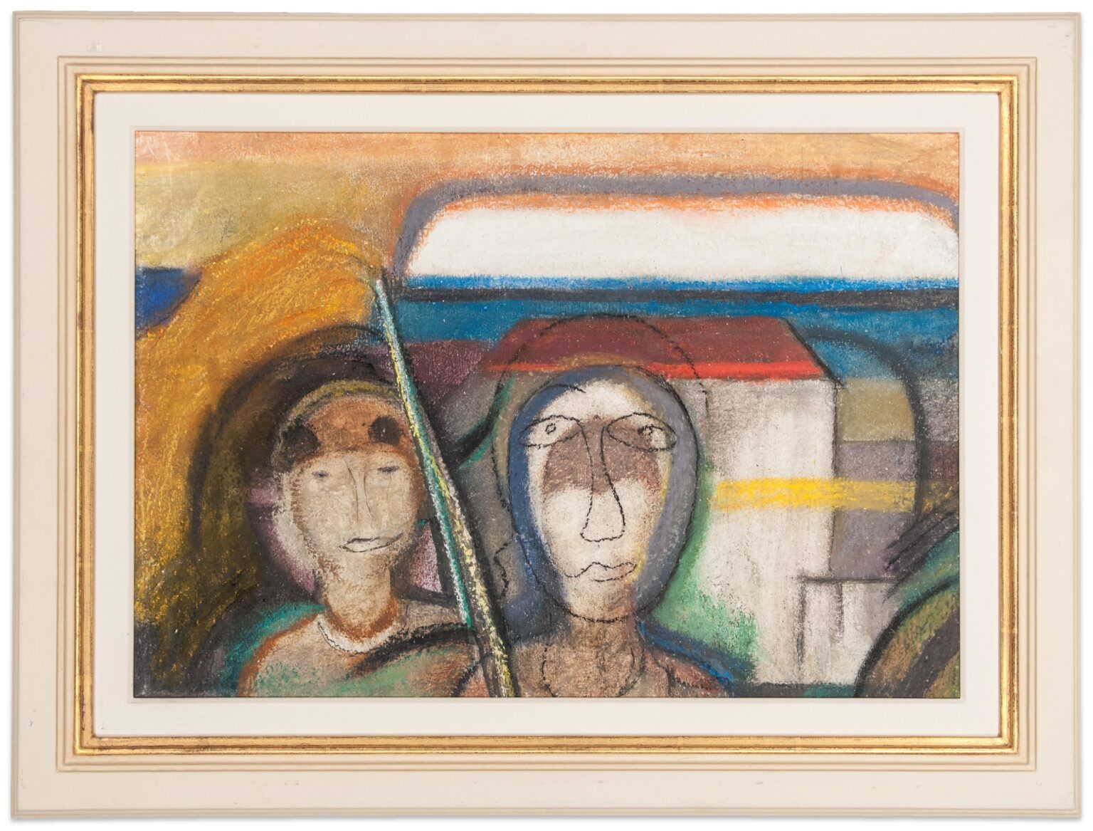 Paar am Strand (Couple on the beach) - Max Ackermann 