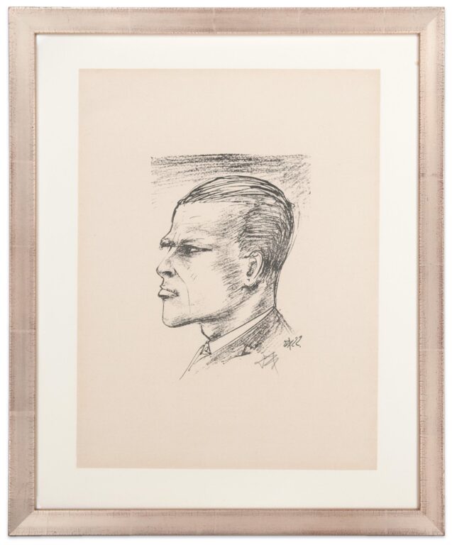 Selbstbildnis im Profil (Self-portrait in profile) - Otto Dix 