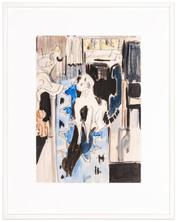 Katze (Kater Schacky) - Ernst Ludwig Kirchner 