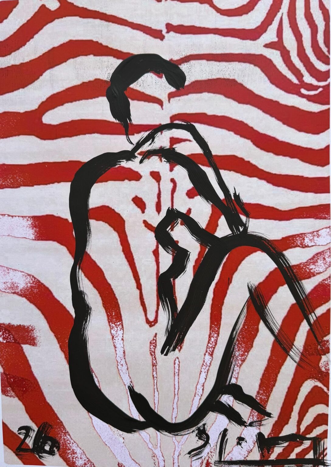 nude on red zebra - Stefan Szczesny 