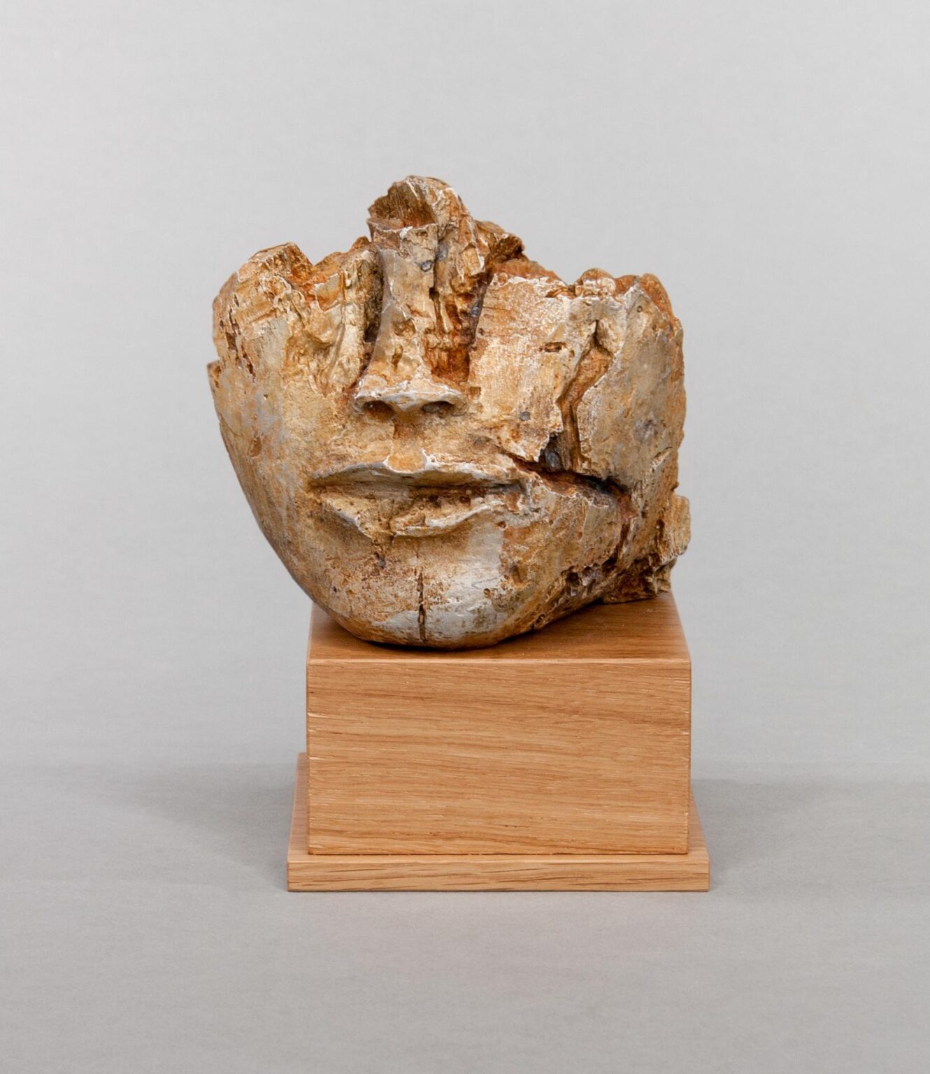 Kopf 349 mit Eichensockel - Dietrich Klinge 