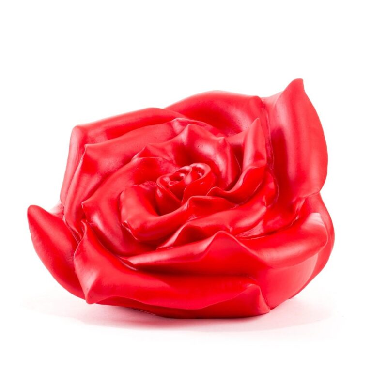 Rose, rot mit UV-Schutzlack - Ottmar Hörl 