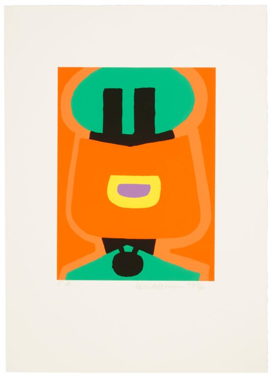 Roter Schild - Max Ackermann 