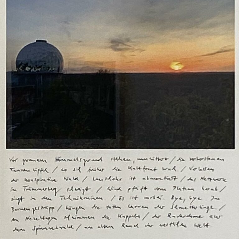Berlin Teufelsberg - Via Lewandowsky &  Durs Grünbein 