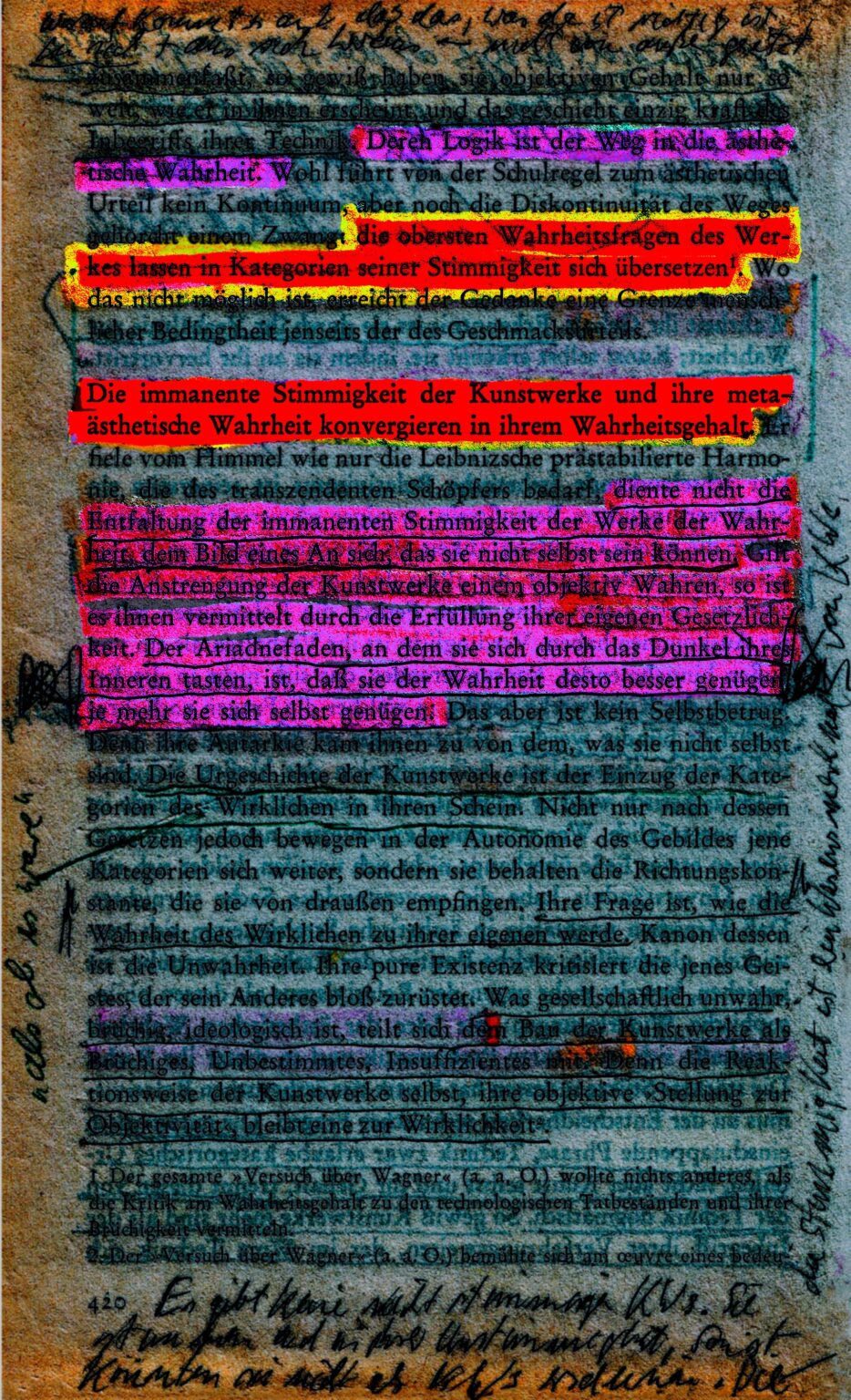 Textbilder Adorno - Manfred Holtfrerich 