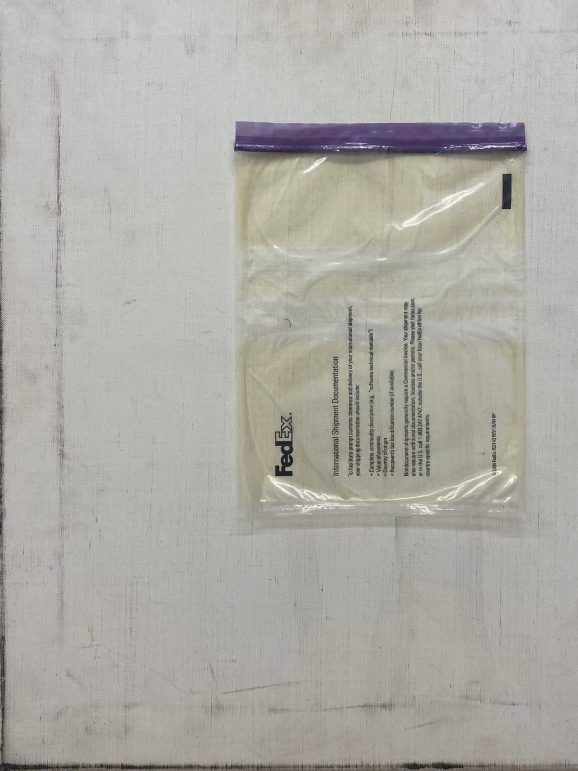 Mailed Painting Nr.133 - Karin Sander 