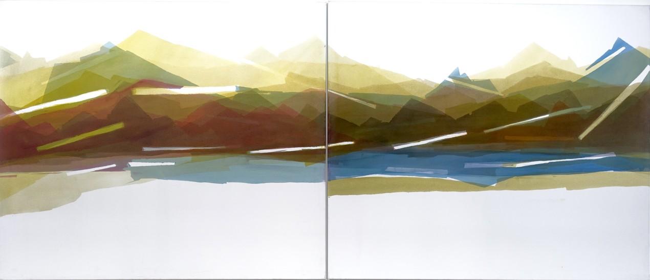 Reisebild Nr. 108 a + b - Brigitte Buck Litscher 