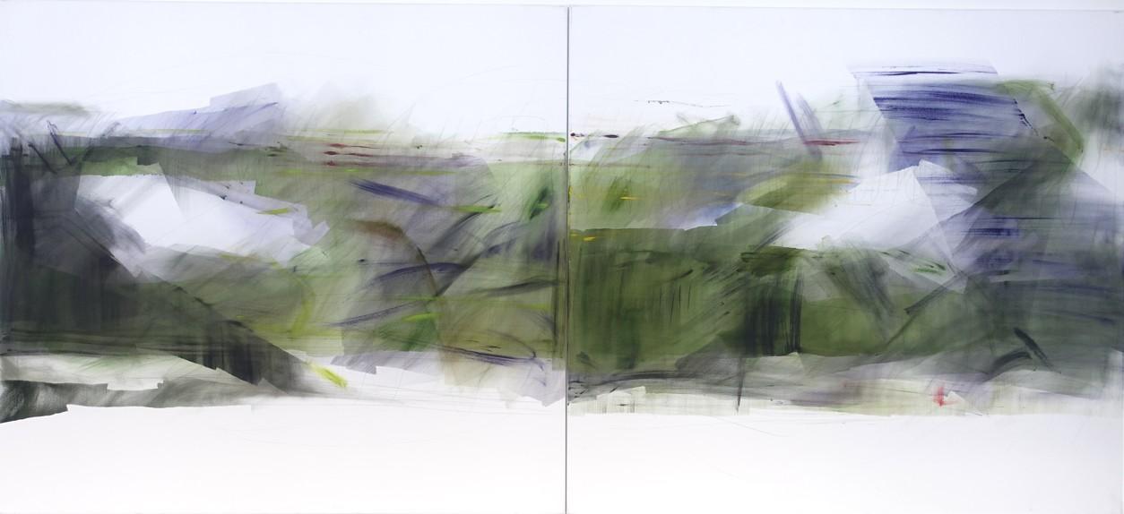 Reisebild Nr. 89 a + b - Brigitte Buck Litscher 