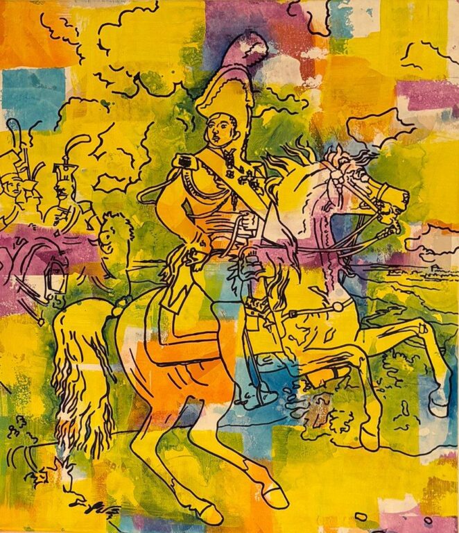 le général Jean Rapp par Samuel Buri, version jaune - Samuel Buri 