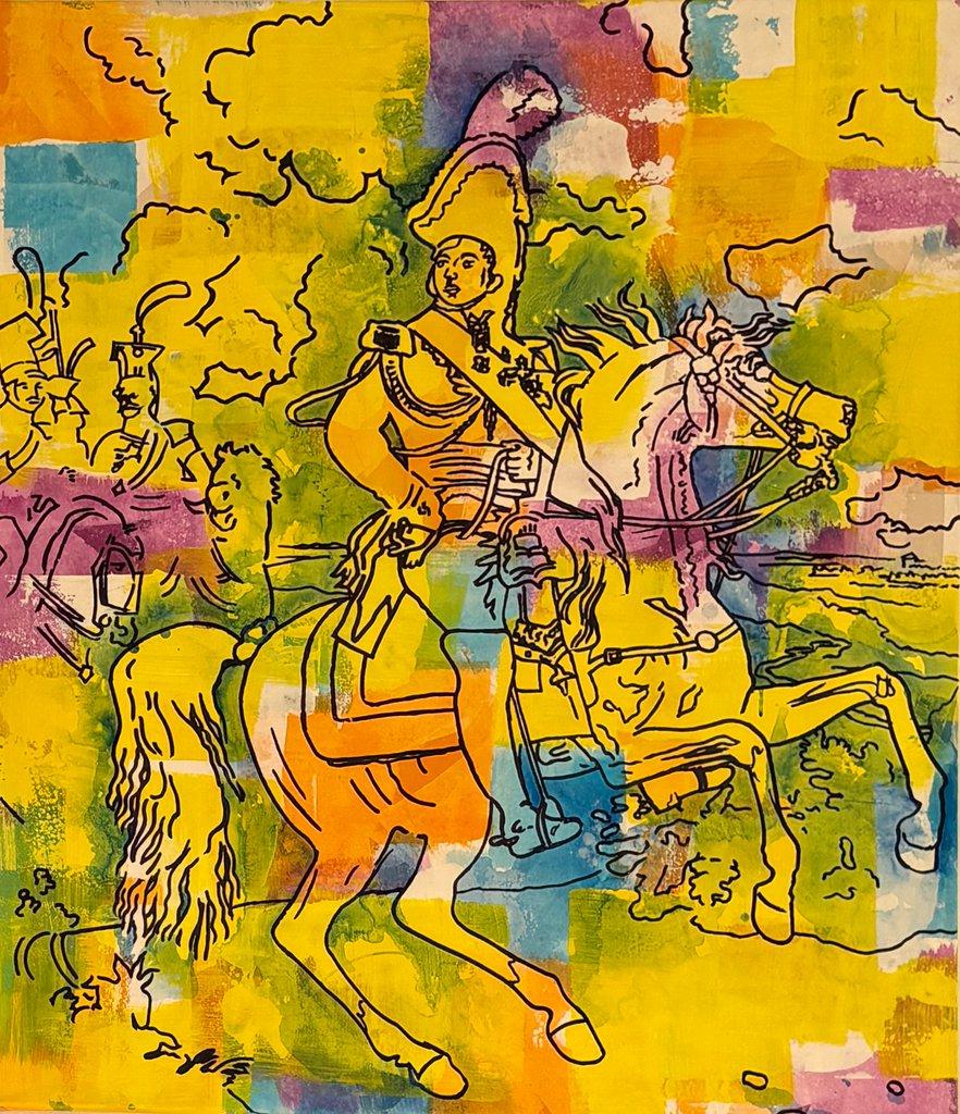 le g&eacute;n&eacute;ral Jean Rapp par Samuel Buri, version jaune - Samuel Buri 