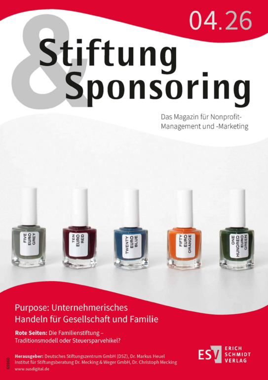 Stiftung&Sponsoring – Teil 60 