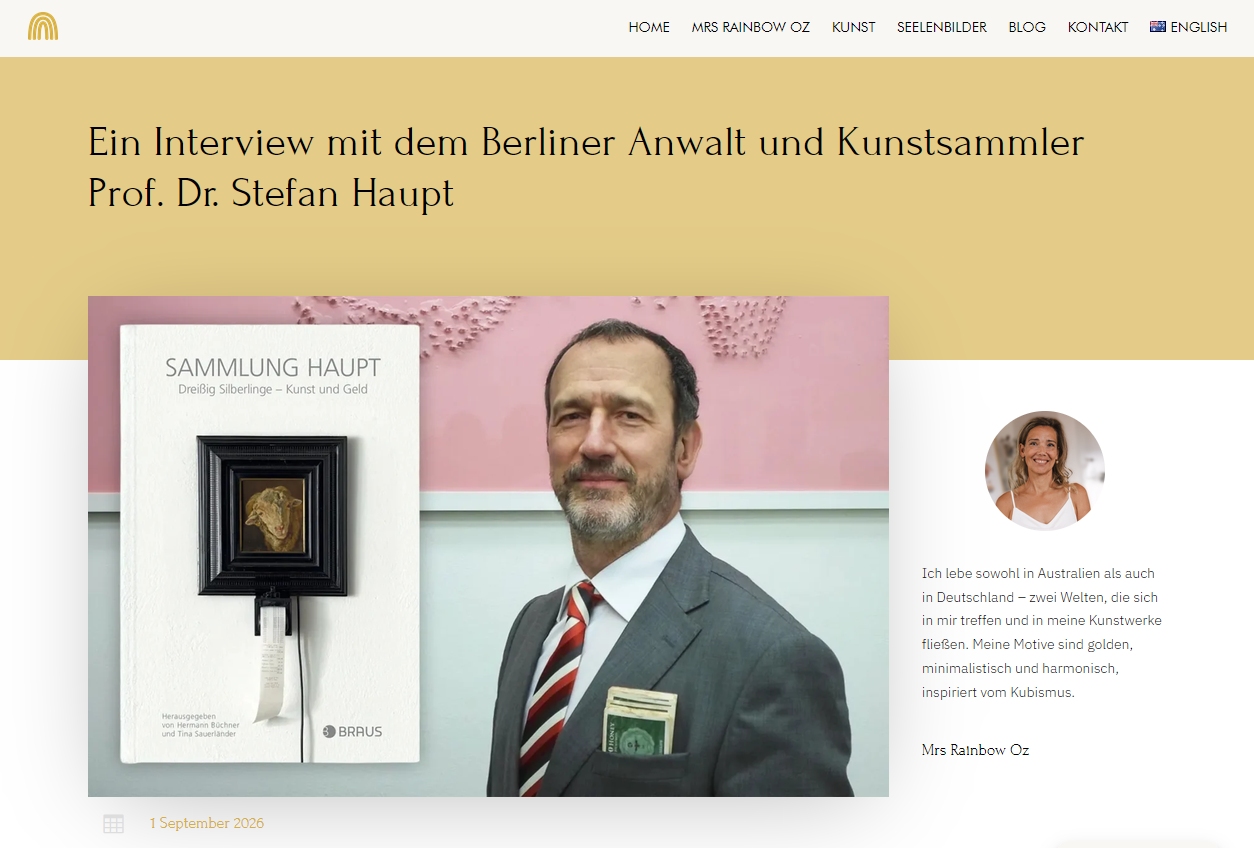 Interview im Blog von Mrs Rainbow Oz 