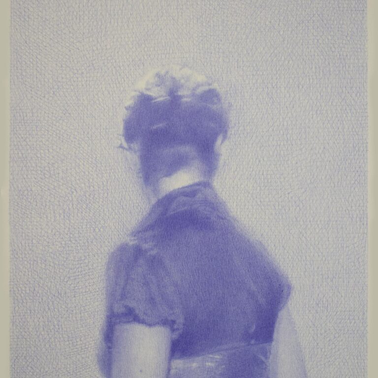 Portrait of Lie in a T-shirt, Blue Rave - Robin Wen 