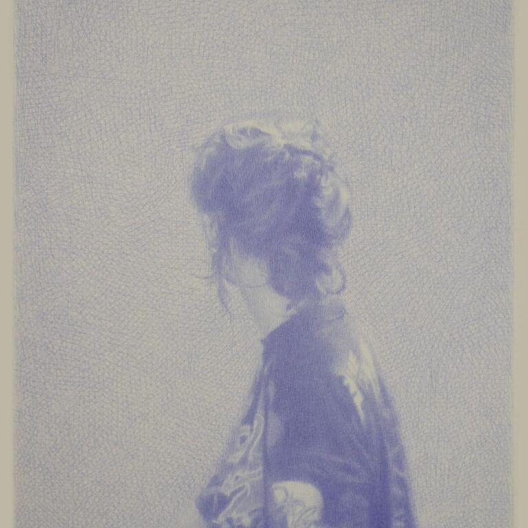 Portrait of Llana in a T-shirt, Blue Rave - Robin Wen 