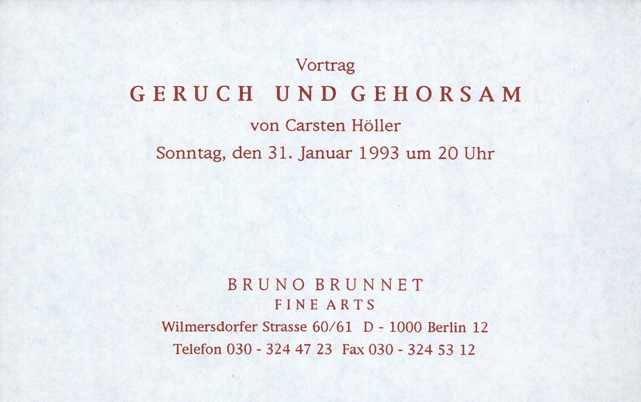 Geruch und Gehorsam 