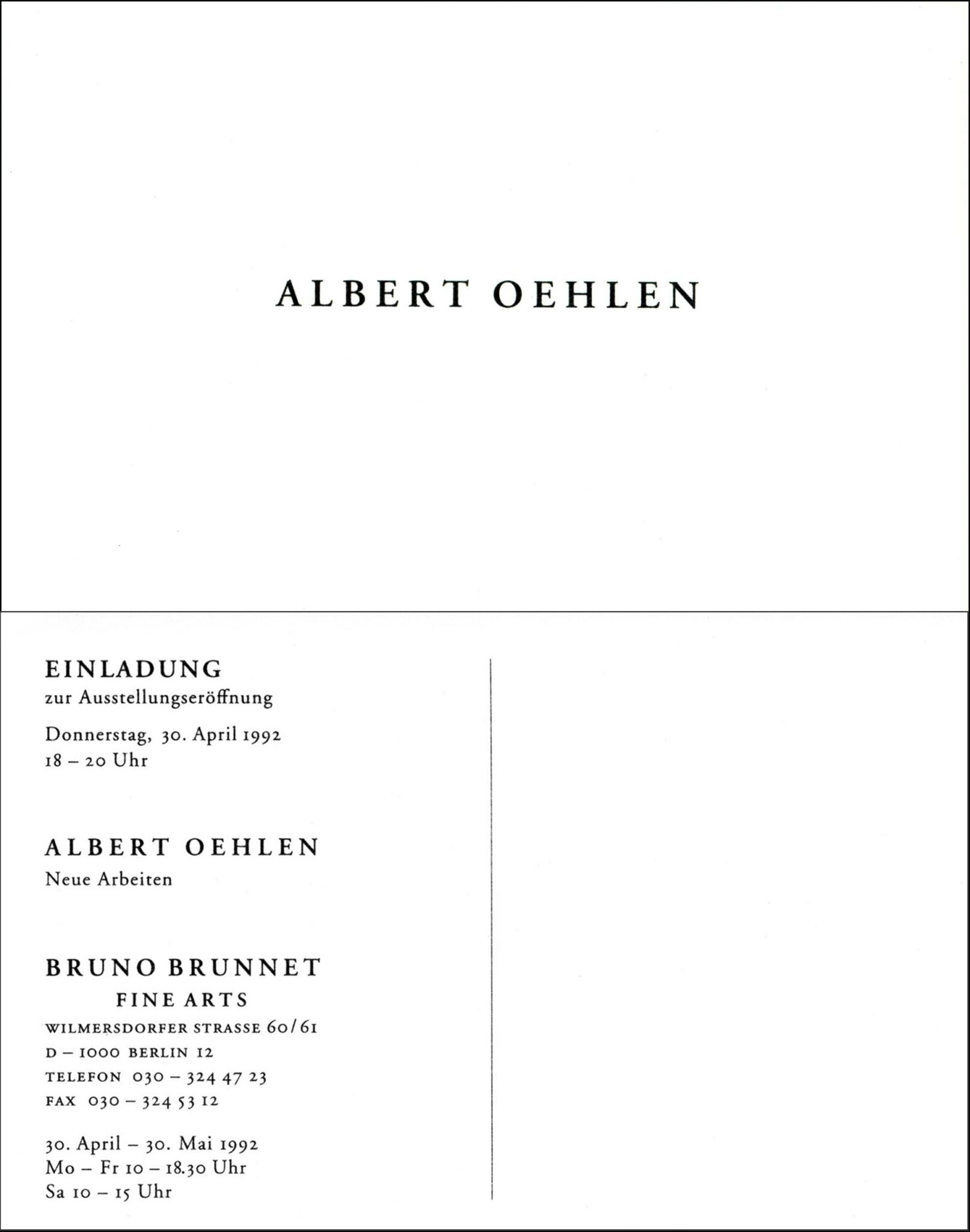 Neue Arbeiten - Albert Oehlen 