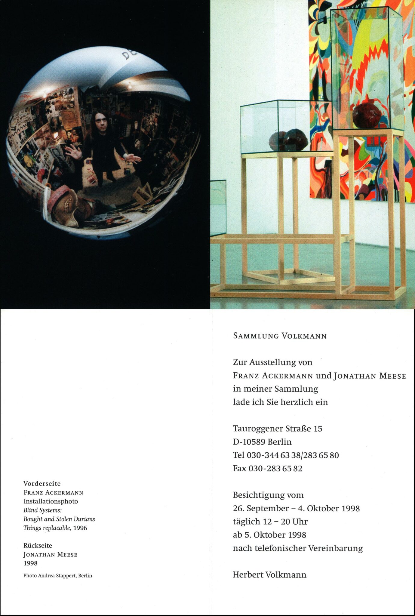 Franz Ackermann und Jonathan Meese in der Sammlung Volkmann 