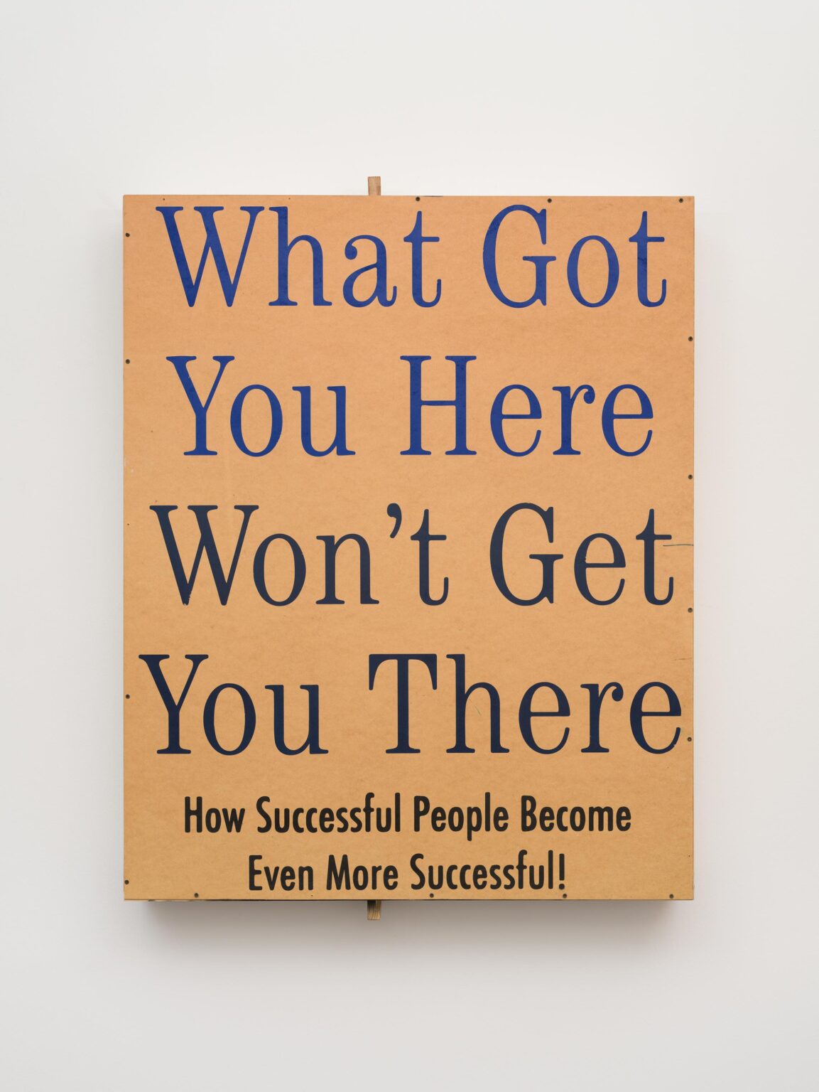 “What Got You Here Won’t Get You There” - Christian Jankowski 