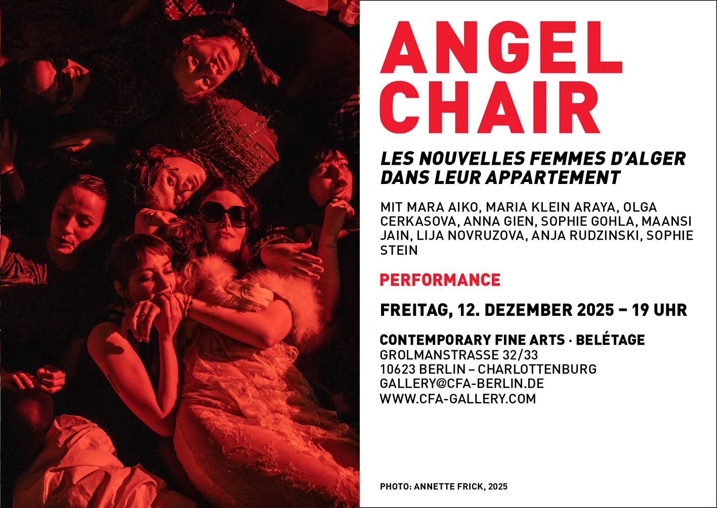 ANGEL CHAIR &ndash; Les nouvelles femmes d&rsquo;Alger dans leur appartement 