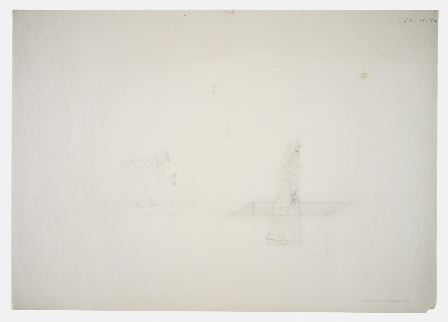 &ldquo;St. Martin, 28.10.1972&rdquo; - Walter Pichler 