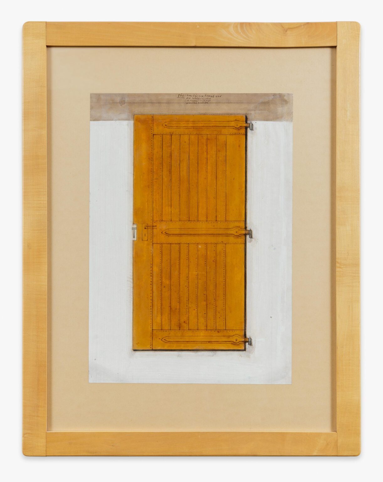 &ldquo;T&uuml;r: haus f&uuml;r den Rumpf und die Sch&auml;deldecken (St. Martin) 26 7.1980&rdquo; - Walter Pichler 