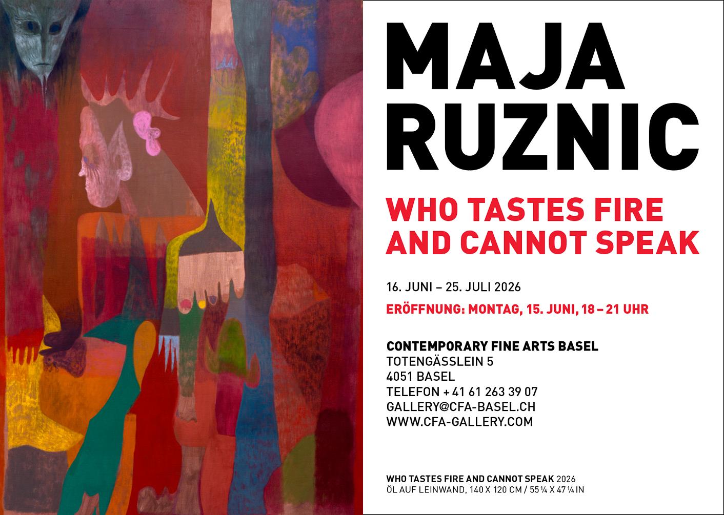 Who Tastes Fire and Cannot Speak - Maja Ruznic 