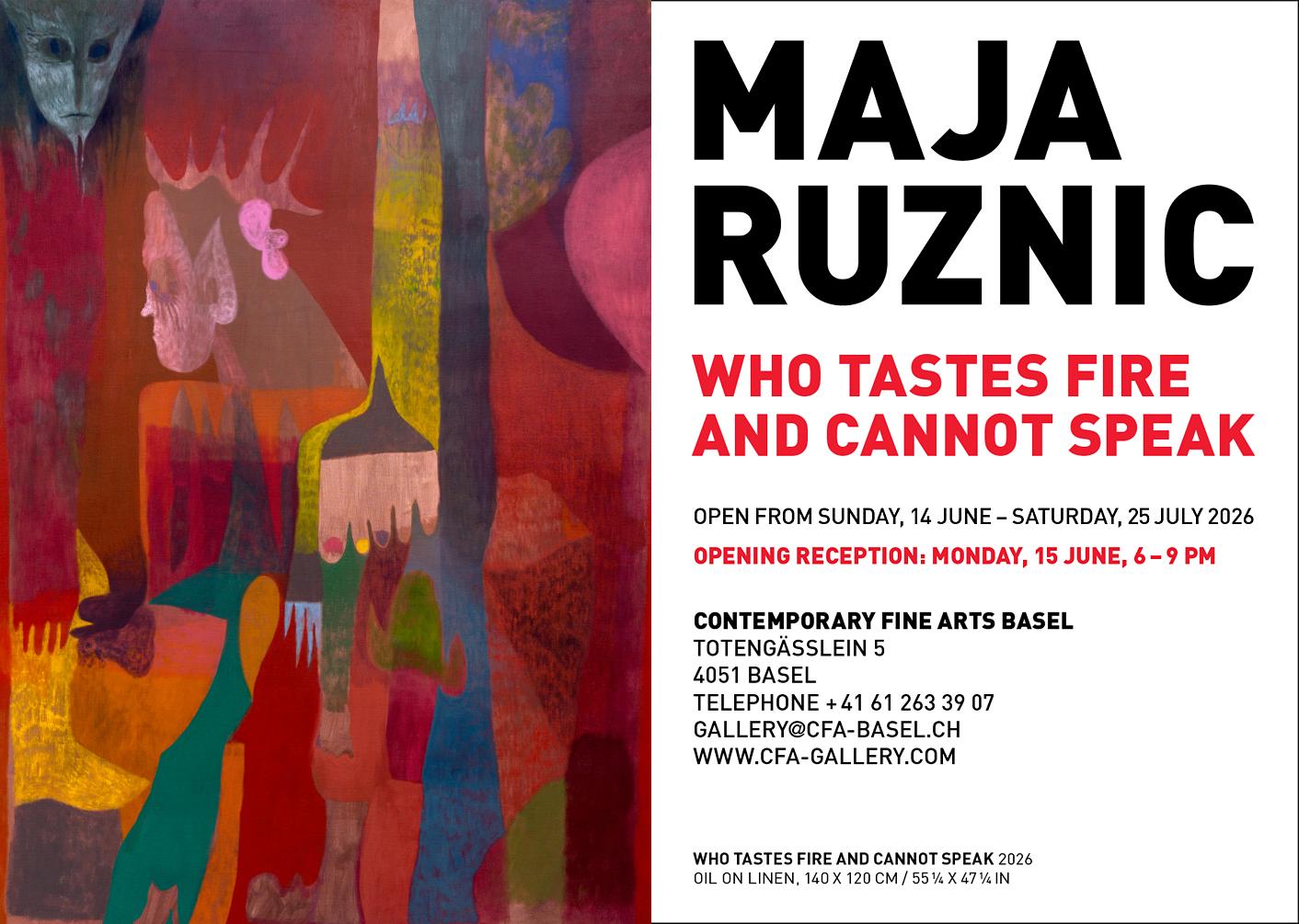 Who Tastes Fire and Cannot Speak - Maja Ruznic 