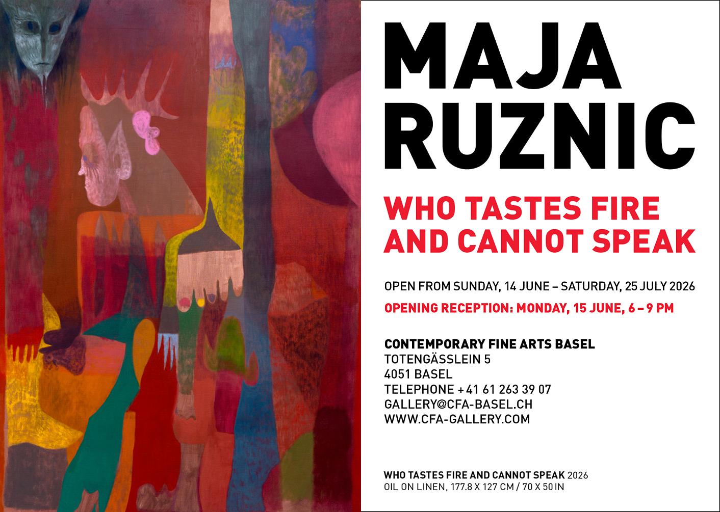 Who Tastes Fire and Cannot Speak - Maja Ruznic 