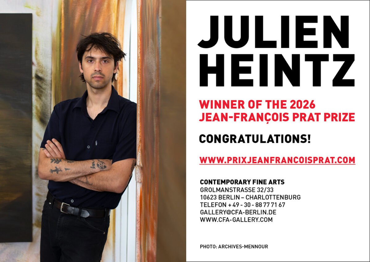 JULIEN HEINTZ – Jean-François Prat Prize 2026 